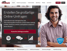 Tablet Screenshot of easy-feedback.de